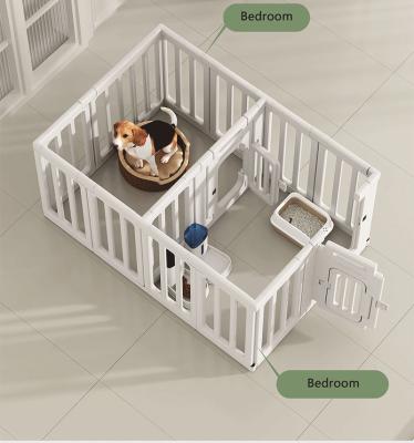 China Indoor Pen Stored Dog Kennel Puppy Play With Barrier Crate Enclosure Cage Garden Canopy Playpen for sale