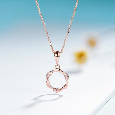 China CLASSIC kuololit Gold Necklace for Women 14K Genuine 585 Initial Diamond Necklace Fine Jewelry Rose/Yellow/White Gold Necklace Chain for sale