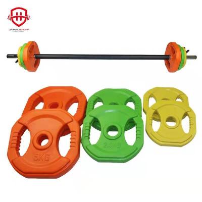 China Gym Strength Training Adjustable Weight Stopper Black Rubber Barbell Board for sale