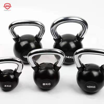 China New commercial use black rubber kettlebell dumbbells for 2021 for sale