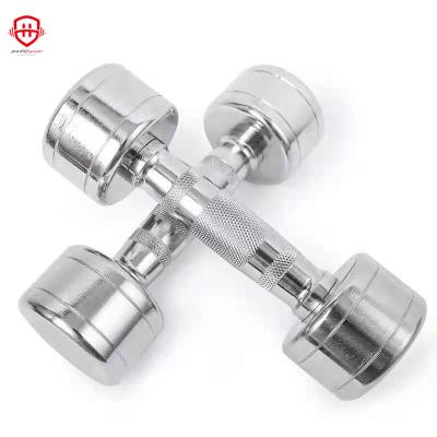 China 2021 New Commercial Use Plated Dumbbell Set Adjustable DumbbellStainless Steel Gym Dumbbells for sale