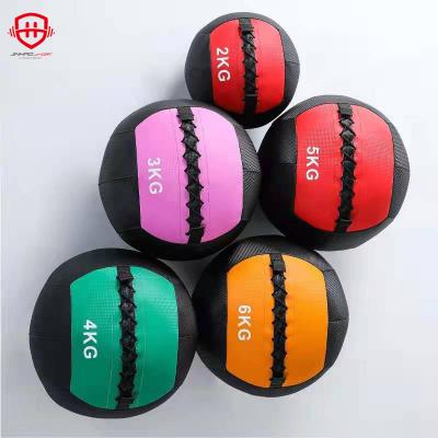 China Fitness Exercises 2021 New High Quality Durable Full Wall Leather Ball Custom Logo for sale