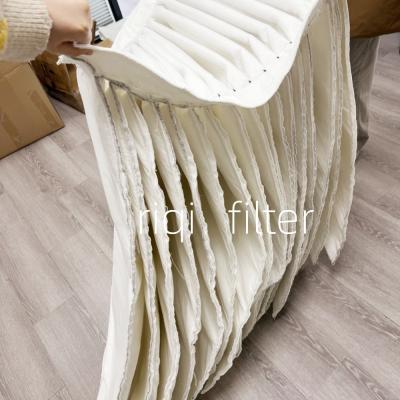 China High-Efficiency Nonwoven Pleated Pocket Filter for sale