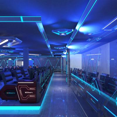 China Best Selling Modern Game Room Design PC Game Room Facility Esports Hotel For Gamer for sale