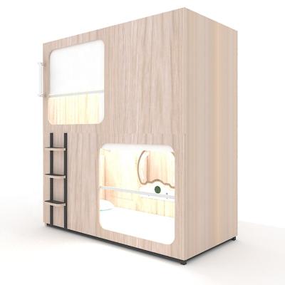 China Traditional Single Sleep Bed Sleep Box Pod Capsule Hotel Bed for sale