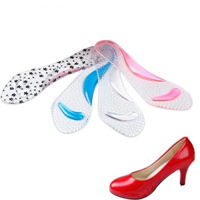 China 1 Pairs PU Silicone Insoles High Heels Foot Cushion Arch Support Shoes Pads Transparent Shoe Protectors for sale