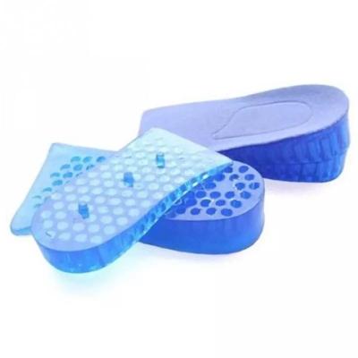 China Height Increase 1 Pair New Hot Comfortable Unisex Women Men Silicone Gel Lift Height Increase Shoe Insoles Heel Insert Pad for sale