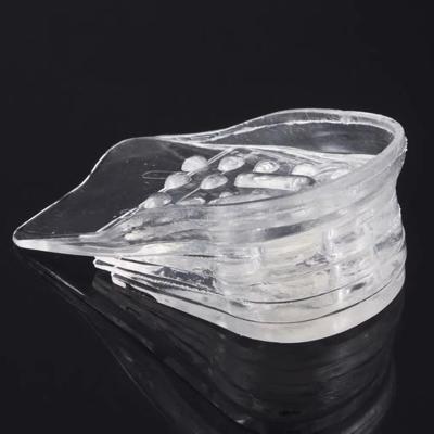 China Non-slip Five-layer waist-increasing insole combined transparent silicone waist-increasing half pad for sale