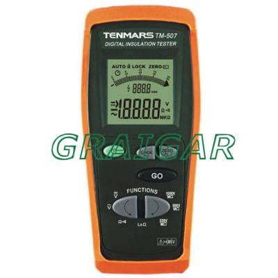 China TM-507_Insulation Tester , EN61557 EN61010-1 CAT IV 600V 4 Digits LCD Display Insulation TM-507 for sale