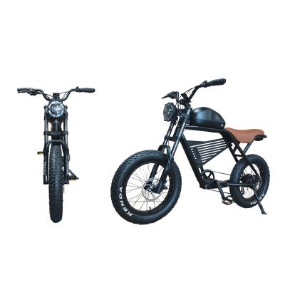 China New ebike 500W 750W fat tire bike aluminum alloy frame 7 speed snow beach fat tire model electric bicycle for sale