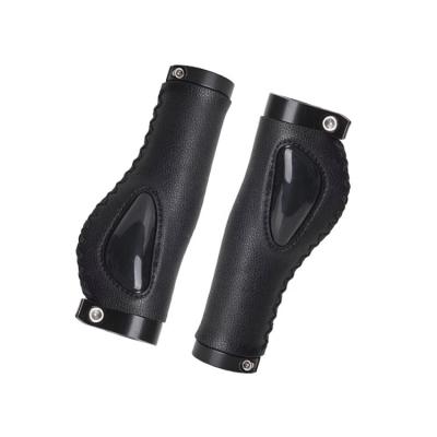 China Cruisers Hot Sales Ergonomic Microfiber Leather Bicycle Grips Anti-Slip Lockable Grip Handle Mountain Bike Grips for sale