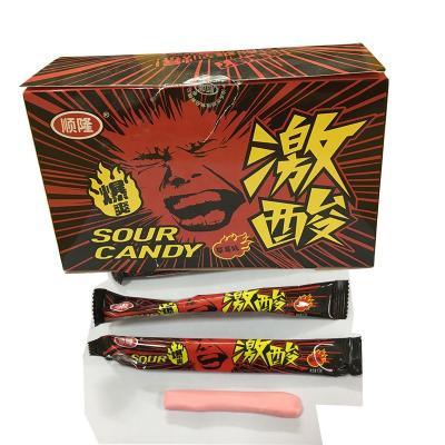 China Natural Sour Powder Candy Stick Strawberry Flavor Confectioney In CHINA for sale