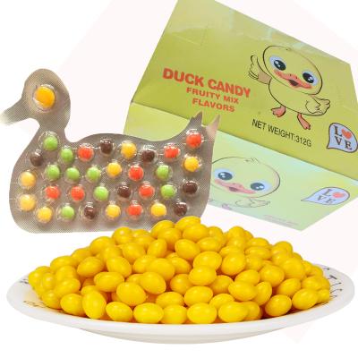 China Natural Sour Chewy Candy Fruit Fruit Mixed Flavor Duckling Mixed Colore Bean for sale