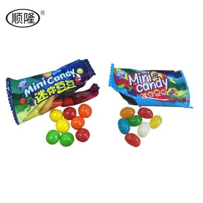 China Natural Mini Candy Rainbow Bean and Jelly Bean Mixed Fruity Candy Soft Candy for sale