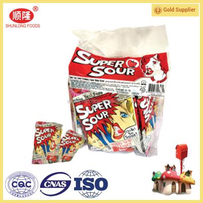 China Natural Sour Powder Filled Chew Sour Candy for sale