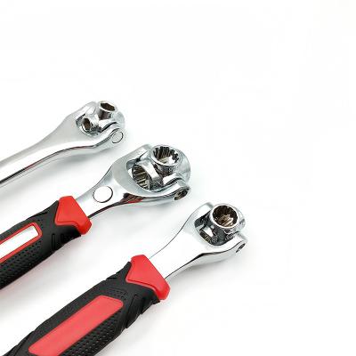 China Multi Function Multi Size Silver Stainless Steel 52 Repair In 1 Universal Portable Wrench for sale