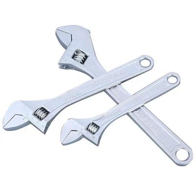 China Repairing high quality wrench /carbon steel Chrome plated adjustable wrench for sale for sale