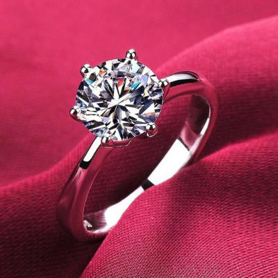 China Factory Outlet CLASSIC Round Rings Jewelry Engagement Ring 0.70ct 18K Brilliant Cut CVD Diamond for sale