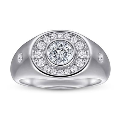 China Factory Outlet CLASSIC Round Rings Jewelry Engagement 1.00ct 18K Brilliant Cut CVD Diamond for sale