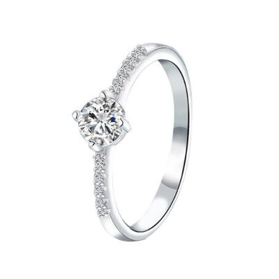 China CLASSIC Diamond 18K Gold 0.50carat Diamond Ring Lab Grown Diamond CVD 1025 Nude for sale