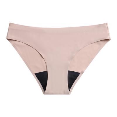 China New non-trace antibacterial large size one-piece low-waist physiological briefs with four layers hygiene menstrual briefs for sale