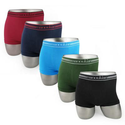 China Multi Colors Breathable Underwear Men Boxers Seamless Casual Briefs Antibacterial for sale