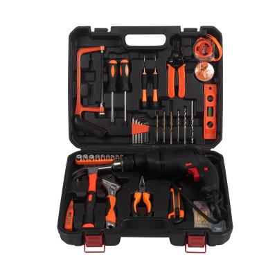 China Portable Hot Selling Combined Power Exercises Tool Box Full Sets Tool Kit With Plugs for sale