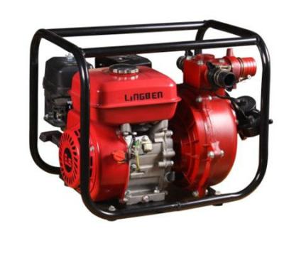 China Irrigate Zhejiang lingben 5.5hp 2inch gasoline high pressure water pump manufacturer factory price for sale