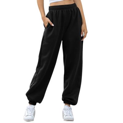 China Factory Price Cheap Wide Leg Anti-pilling Workout Women Loose Casual Sport Streetwear Sports Pants for sale