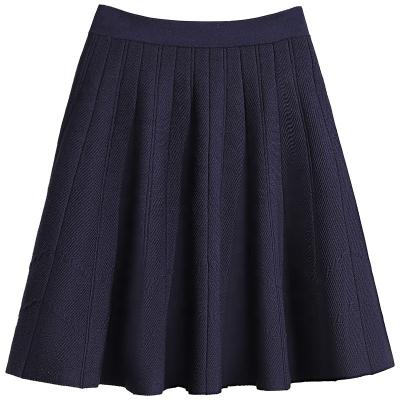 China New Arrival 2022 Breathable Knit Skirts Size A Elegant High Line Skirt For Daily Wear Women Mini Skirt for sale