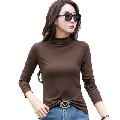 China New Design Anti-wrinkle Plain Dyed O-neck Shirt Cotton Designer Workout T-shirts 2022 For Women for sale