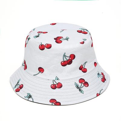 China JOINT In-stock Cotton Sun Fisher Unisex Soft Wide Brim Hat Fruit Bucket Hats for sale