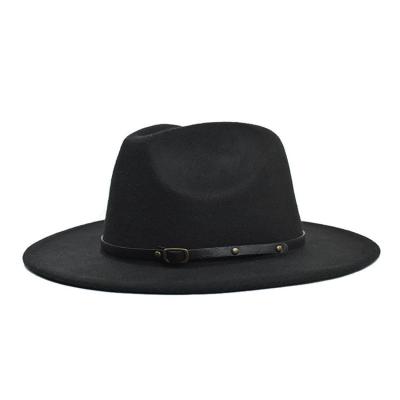 China Daily Life High Quality Cotton Classic Solid Color Image Hat Party Fashion Flat Cowboy Hat for sale