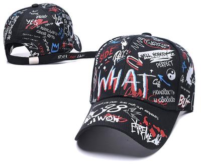 China breathable & Waterproof Graffiti Baseball Cap Sports Basketball Hat Football Hat Sports Skateboard Sports for sale