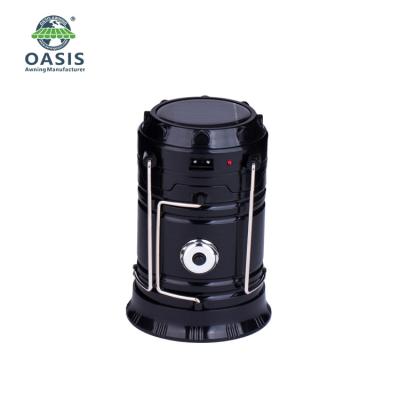 China Telescopic Portable Led Camping Lamp Emergency Solar Power Portable Rechargeable Camping Lantern For Outdoor Rise Reset Light for sale