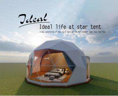 China Stable Structure 6M Geodesic Accommodation Transparent Igloo Tent Glamping Dome Luxury Eco-friendly Tent For Garden for sale