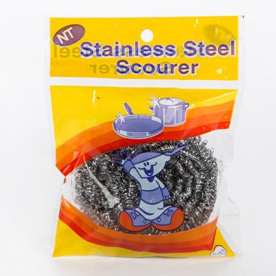 China Sustainable EARTH Brand Promotional Packing 20g Custom Galvanized Metal Pot Scourer For Kitchen Washing for sale