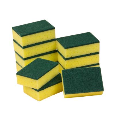 China Wholesale Cheap Bulk 10pcs/bag High Quality Kitchen Cleaning Sponge from China Viable Supplier for sale