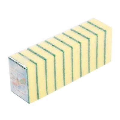 China Earth Viable Brand 10 Pieces Price Polyester Foam PU Foam Cheap Cleaning Pads / Multi Household Kitchen Bag for sale