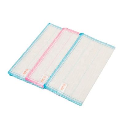 China Cheap Viable Wholesale Customers 3pcs/bag Logo Printed Gauze White Cotton Cleaning Cloth From China Supplier for sale