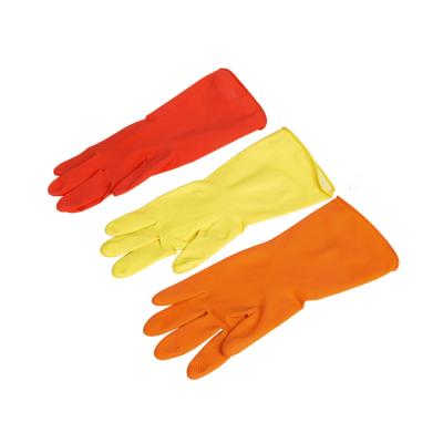 China Multicolor Customized Soft Hand Waterproof Feeling Fish Car Extra Long Household Kitchen Cleaning Rubber Gloves for sale