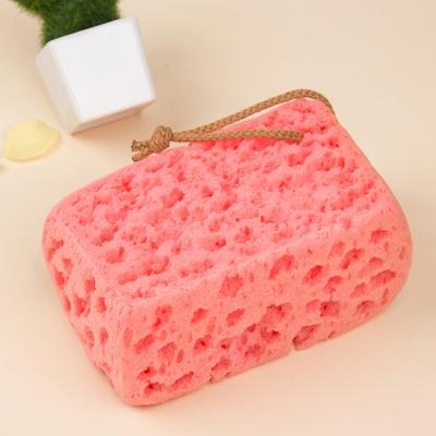 China EXFOLIATING China Factory Sale Bathroom Accessories Shrink Wrap Mesh Soft Colorful Sponge Bath for sale