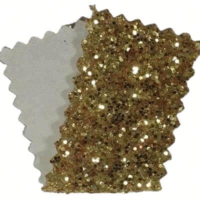 China Waterproof PU Chunky Glitter Fabric ZSHP Glitter Faux Leather For Shoes Mirror Surface For Shoes And Bags DIY for sale