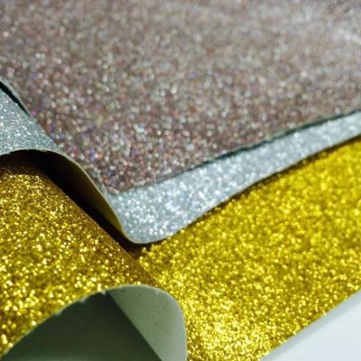 China 1-3 Pieces EN71 Abrasion-Resistant Glitter Shimmering Shiny Synthetic Leather Fabric For Bag for sale