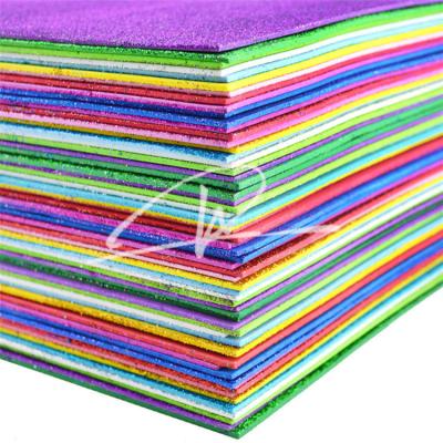 China Glitter Eva Foam Full Stock Glitter Powder Eva Foam, Glitter Eva Foam Sheet, Glitter Eva Sheet For Crafts for sale