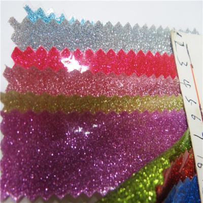 China EN71 1-3 Parts Fluorescence Color Glitter Vinyl Abrasion-Resistant Upholstery for sale