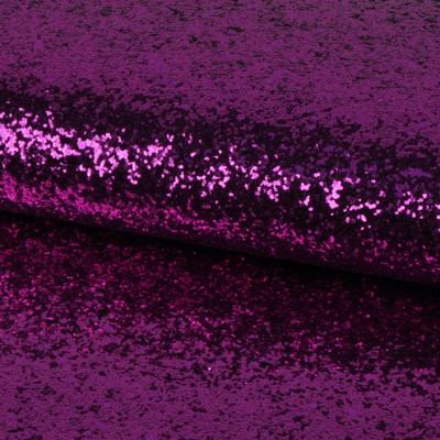 China Abrasion-resistant over 10 years of experience purple color fluorescence glitter fabric for sale