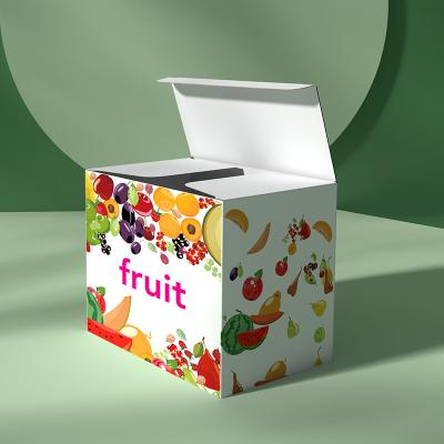 China Recyclable Custom White Biodegradable Corrugated Cantaloupe Watermelon Gift Box Fruit Cardboard Packaging Gift Box for sale