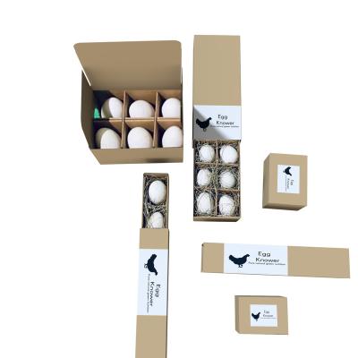 China Wholesale Simple Style Recyclable Custom Design Mini Sale Chicken Egg Gift Paper Drawer Packaging Boxes 12 Holes Stackable for sale