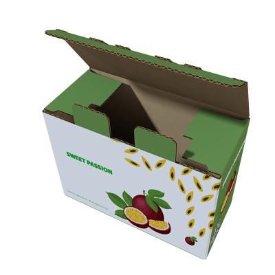 China Recyclable Cheap Wholesale Order Accepted Fruit Box Packing Used Custom Printed Cardboard Packaging Box for sale